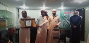 Holding a tribute ceremony